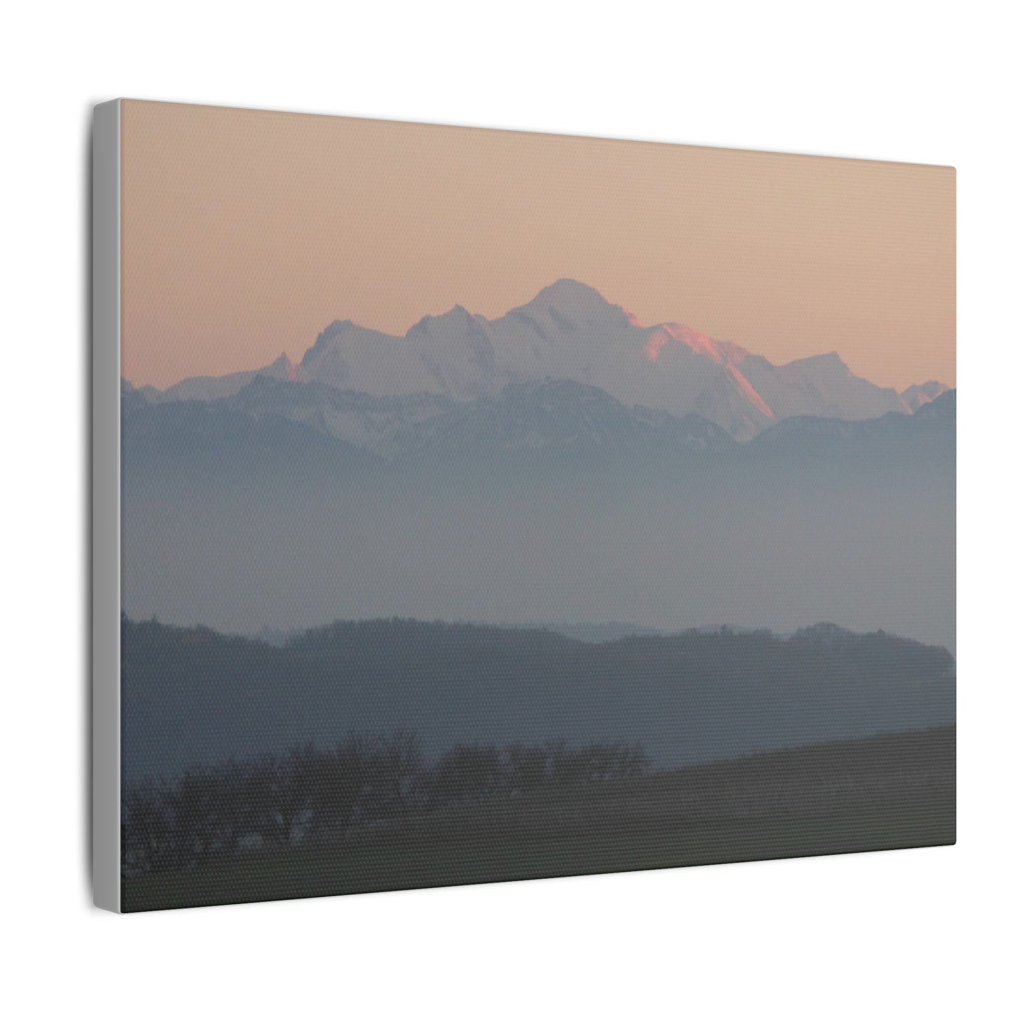 Mont Blanc & Foreground - Matte Canvas, Stretched, 0.75"